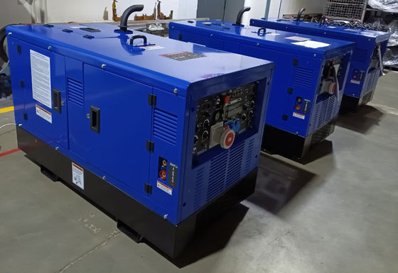주문 파이프 라인 건설용 20kW/400V 및 7kW/230V 보조 전력 500A 디젤 용접 발전기 online manufacture